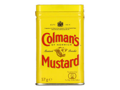 Colman's Mustár por fémdobozban