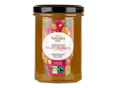Saveurs Fruit Ananas Fruit Passion Bio - ananász passiógyümölcs lekvár