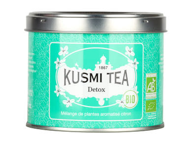 Kusmi Bio Detox Tea szálas maté- és zöldtea citromfű ízesítéssel
