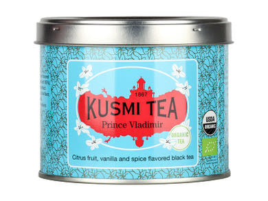 Kusmi Bio Prince Wladimir szálas fekete tea citrusokkal, vaníliával és fűszerekkel ízesítve