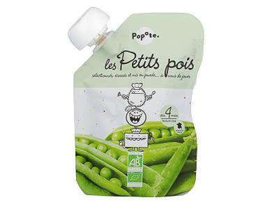 Popote Bio bébiétel Zöldborsópüré