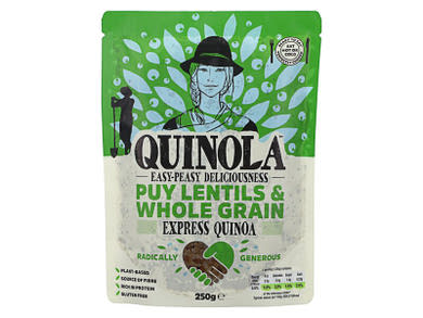 Quinola Teljes kiőrlésű quinoa puy (zöld) lencsével (konyhakész)