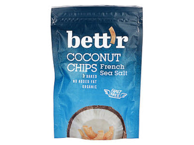 Bett'r Organic Bio kókusz chips francia tengeri sóval