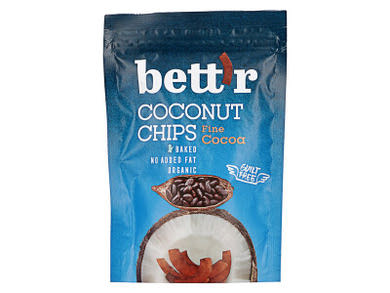 Bett'r Organic bio kakaós kókusz chips