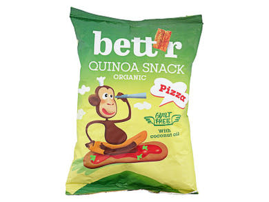 Bett'r Organic Bio quinoa snack pizzás ízesítéssel