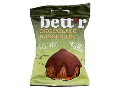 Bett'r Organic mogyoró csokoládé bevonattal Bio
