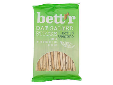 Bett'r Organic zabos bio sós pálcika bazsalikommal és oregánóval