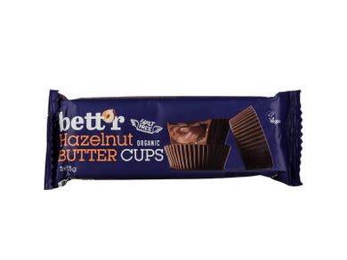 Bett'r Bio mogyorókrémmel töltött csokoládés korongok