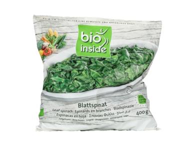 BioInside Gyorsfagyasztott Bio vágott spenótlevél 400g