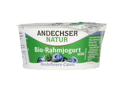 Andechser Bio tejszínes joghurt áfonya