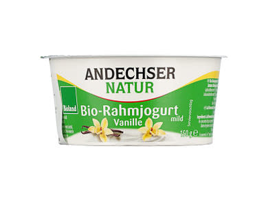 Andechser Bio tejszínes vanília ízesítésű joghurt