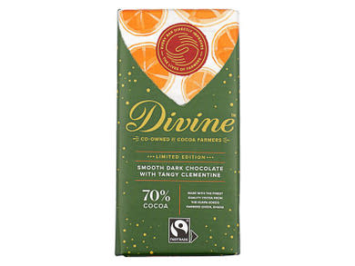 Divine 70%-os étcsokoládé mandarinolajjal