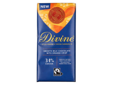 Divine Tejcsokoládé narancs ízesítéssel