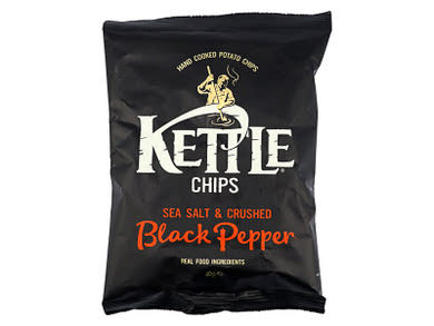 Kettle tengeri sós, feketeborsos burgonyachips