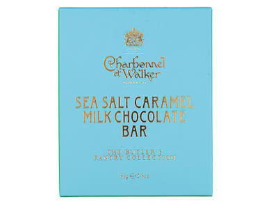 Charbonnel et Walker The Butler's Collection tengeri sós karamellás tejcsokoládé szelet