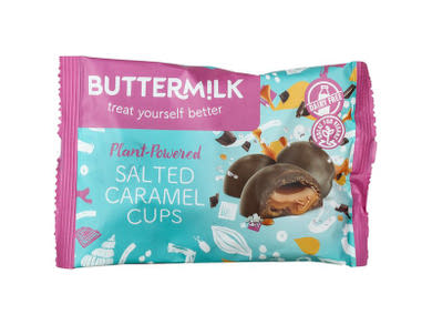 Buttermilk Vegán csokoládé korongok sós karamellás töltelékkel