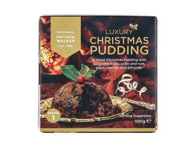 Matthew Walker Luxury Christmas Pudding Klasszikus angol karácsonyi sütemény 100g