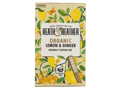 Heath & Heather Bio Citrom és Gyömbér tea 20 filter