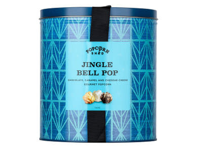 Popcorn Shed Jingle Bell fémdobozos popcorn mix