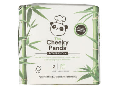 The Cheeky Panda műanyagmentes bambusz konyhai törlőkendő