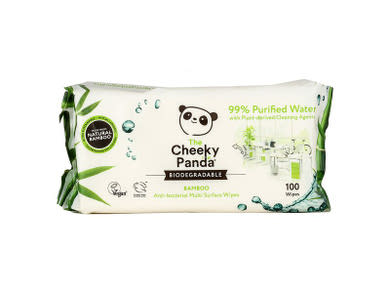 The Cheeky Panda természetes bambuszból készült antibakteriális törlőkendő