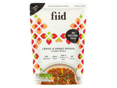 fiid Lencse-édesburgonya curry 2 perces egytálétel
