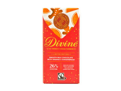 Divine Narancsos-mézeskalácsos tejcsokoládé