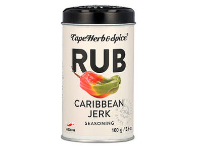 Cape Herb Rub karibi „Jerk” fűszerkeverék közepesen csípős
