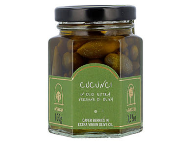 La Nicchia „Cucunci” Kapribogyó Extra Szűz Olíva Olajban