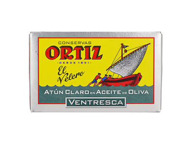 Ortiz Ventresca Atún Claro Sárgaúszójú tonhal hasaalja filé olívaolajban