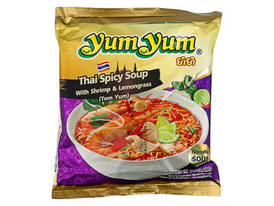 Yum-yum Tom Yum Thai leves garnélával és citromfűvel (instant)