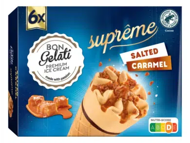 Bon Gelati Prémium jégkrém sós karamell