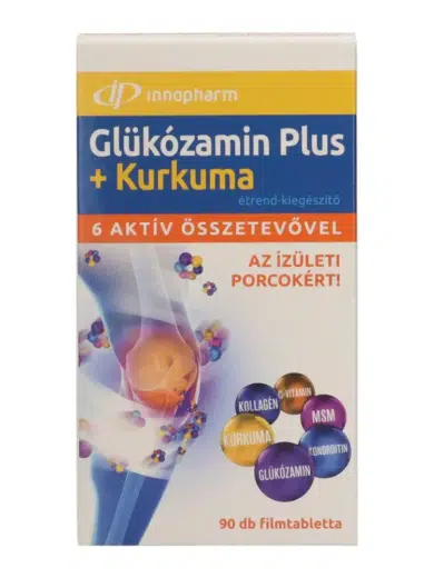 Innopharm Glükózamin Plus + kurkuma filmtabletta 90 db