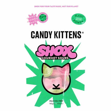 Candy Kittens vegán, gluténmentes savanyú alma és eper gumicukor