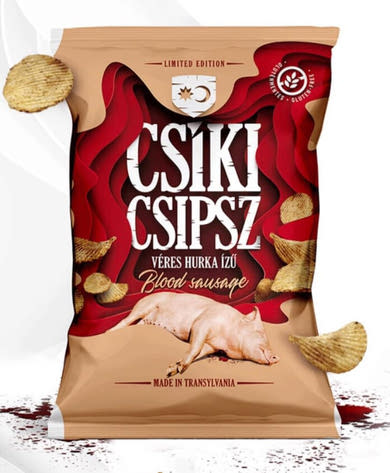 Csiki Csipsz gluténmentes Véres Hurka ízû csipsz