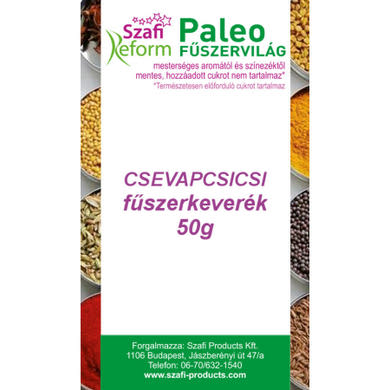Szafi Reform Paleo, gluténmentes csevapcsicsi fûszerkeverék