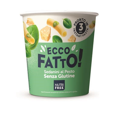 Nutri Free gluténmentes Sedanini al Pesto - Pestós instant tészta