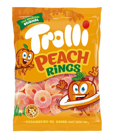 Trolli gluténmentes barack karika gumicukor