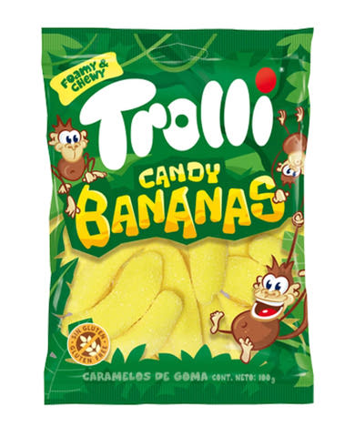 Trolli gluténmentes Banános habcukor