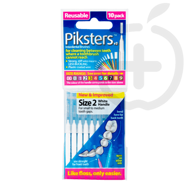 Piksters fogköztisztító kefe 2-es méret fehér