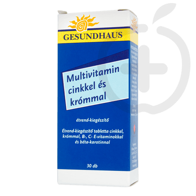 Gesundhaus Multivitamin Zn Króm tabletta 30 db