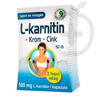 Dr. Chen L-Karnitin +Króm +Cink kapszula 500 mg 60 db