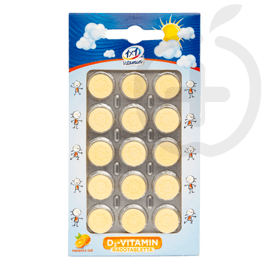 VitaPlus 1x1 Vitaday D3-vitamin 400NE rágótabletta
