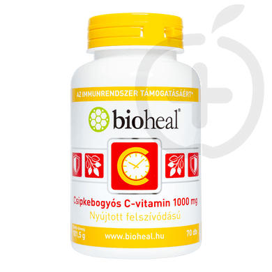 Bioheal C-vitamin 1000 mg Csipkebogyóval filmtabletta 70 db