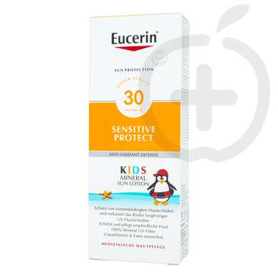 Eucerin Sun gyermek naptej ásvány szűrővel FF30