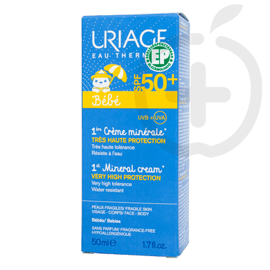 Uriage Baba Mineral fényvédő krém SPF50+ 50 ml