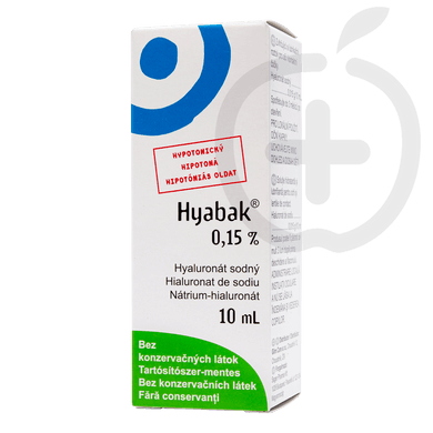 Hyabak 0,15% szemcsepp