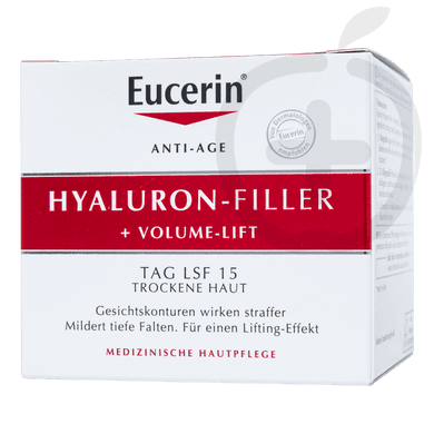 Eucerin Hyaluron-filler +Volume Lift bőrfeszesítő nappali arckrém száraz bőrre