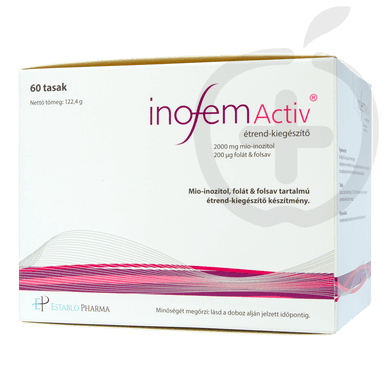 Inofem Activ Mio-inozitol és folsav tartalmú étrend-kiegészítő por