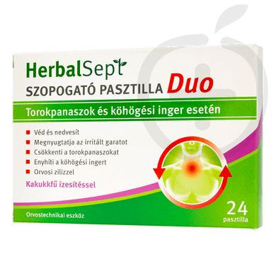 Dr. Theiss HerbalSept Duo szopogató pasztilla kakukkfű ízesítéssel